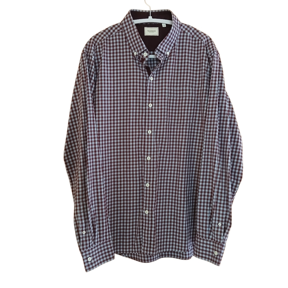 7 Diamonds Checkered Button Down Shirt